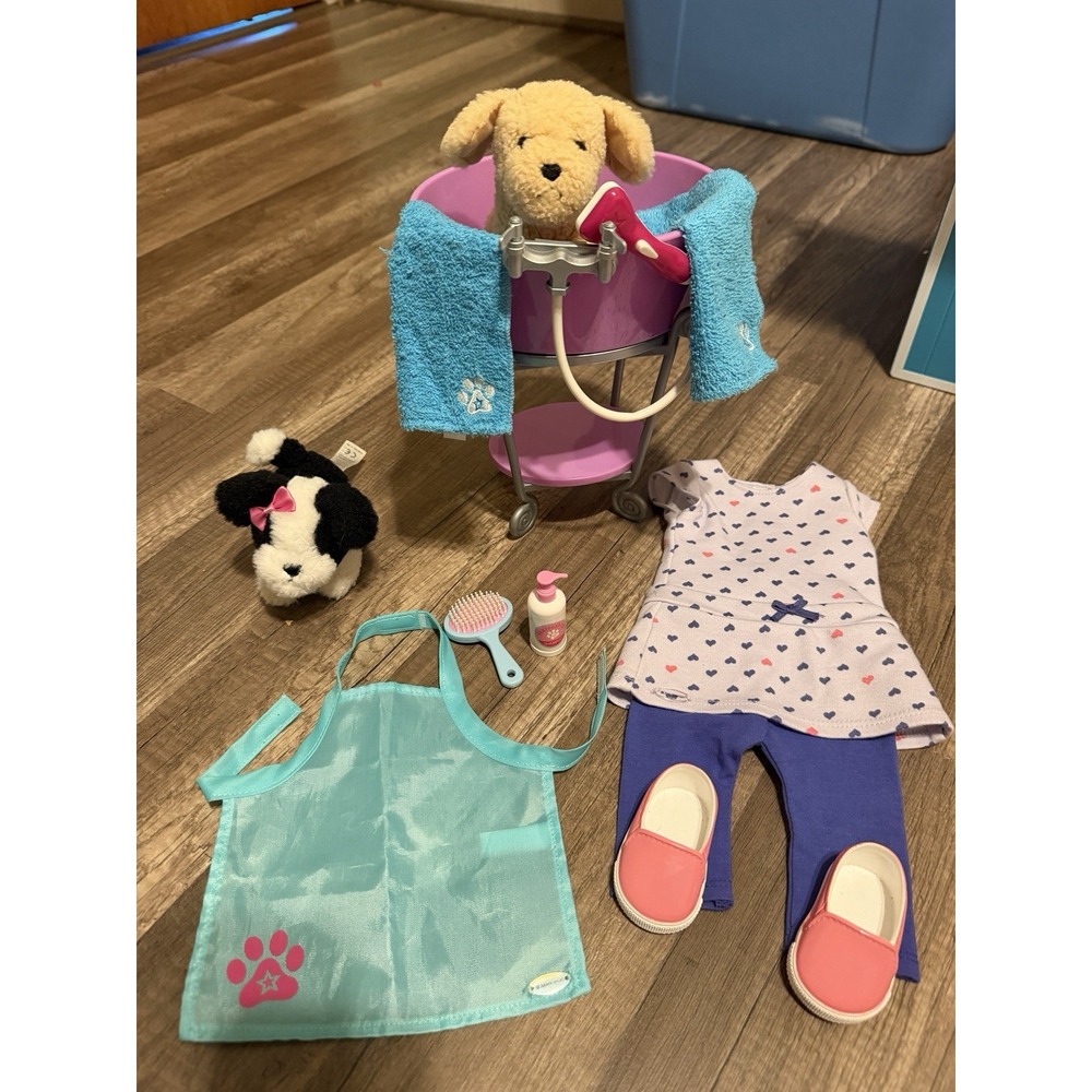 American Girl Bow-Wow Wash and Groom Set